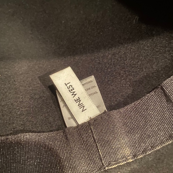 Nine West 100% Wool Black Hat - Picture 4 of 5